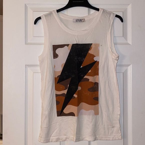 Anthropologie lightning bolt tank letluv - Picture 1 of 6